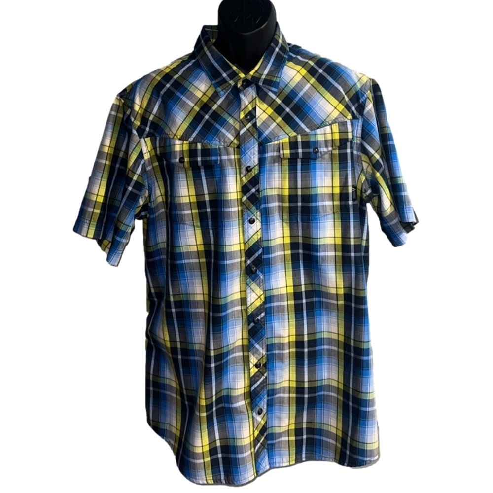 First Ascent- Plaid button up top